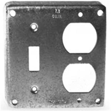 Boombox Electrical Box Cover, Square Box Type, Square, Toggle & Duplex Cover BO914445